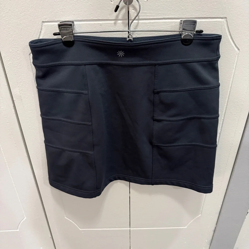 Athleta Blue Blizzard Fleece-Lined Mini Skirt